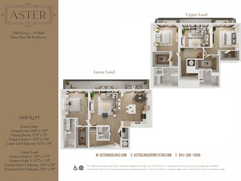 a floor plan of the astoria residences